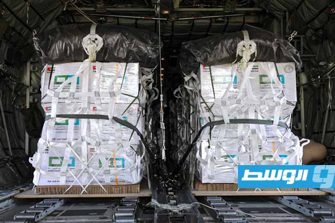 إسقاط المساعدات الأردنية على قطاع غزة، 17 أغسطس 2025. (الإنترنت)