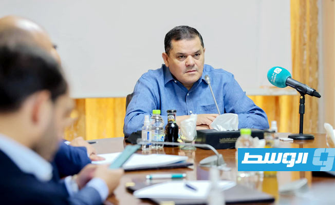 اجتماع الدبيبة مع مسؤولي جهاز تنمية وتطوير المراكز الإدارية، الخميس 19 أغسطس 2021. (حكومة الوحدة الوطنية)
