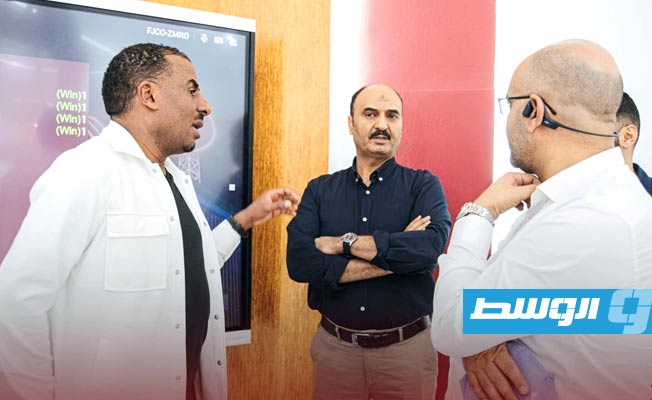 الاستعدادات النهائية لمعرض ليبيا الدولي الثاني عشر للاتصالات وتقنية المعلومات، 17 نوفمبر 2024. (شركة هاتف ليبيا)