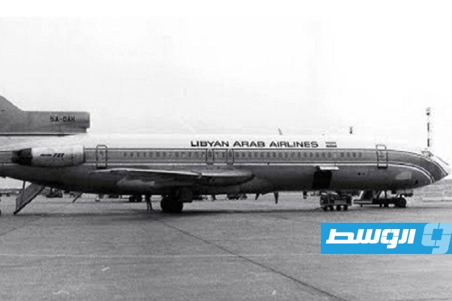 الطائرة الليبية المنكوبة التي أسقطتها «إسرائيل» العام 1973. (الإنترنت)