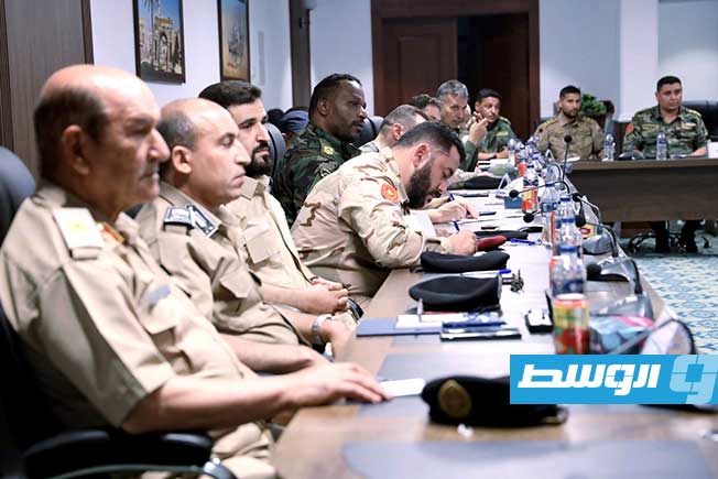 اجتماع الحداد مع لجنتي الترتيبات الأمنية والعسكرية والهدنة، الأربعاء 9 يوليو 2025. (رئاسة الأركان العامة)
