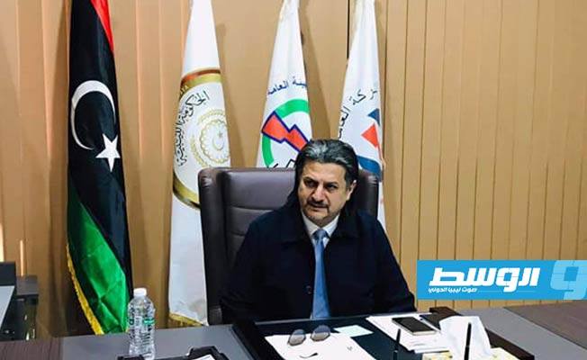 فخري المسماري خلال لقائه وفدا من مدينة أوجلة، 23 ديسمبر 2020. (كهرباء الموقتة)
