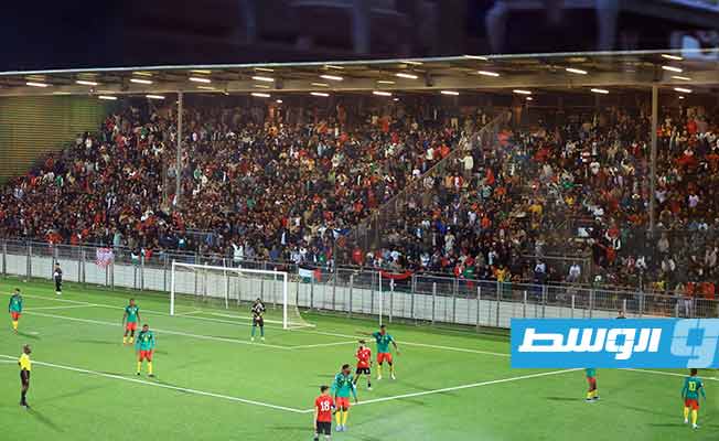 جانب من مجريات مباراة المنتخب الوطني أمام الكاميرون، الثلاثاء 21 نوفمبر 2023 (صفحة القيادة العامة على فيسبوك)