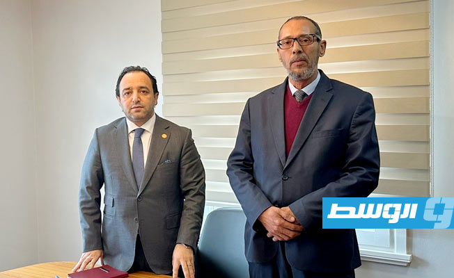 من مراسم استعادة يد تمثال رخامي من الولايات المتحدة، 15 ديسمبر 2022. (وزارة الخارجية)