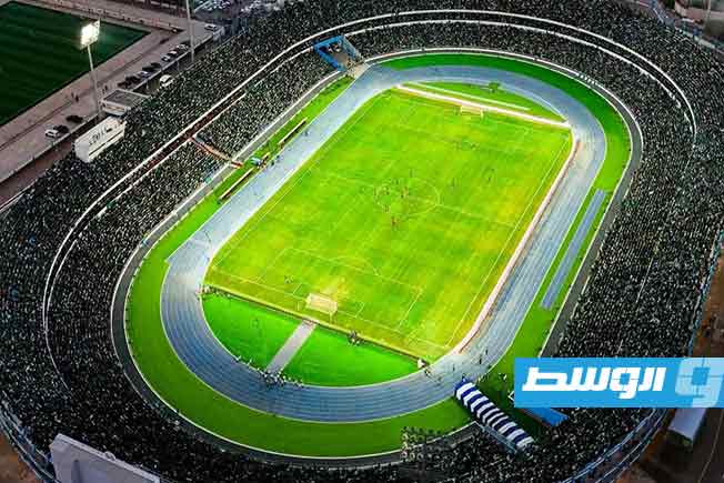 ملعب طرابلس الدولي خلال مباراة الأهلي طرابلس ونهضة بركان بدوري أبطال أفريقيا الأحد 26 أكتوبر 2025 (فيسبوك)