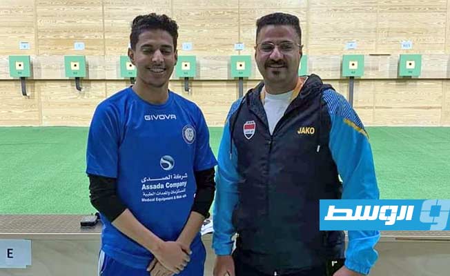 الليبي محمد بن دلة خلال مشاركته بالبطولة العربية بمصر، 16 فبراير 2023. (الإنترنت)