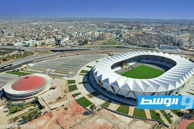 ملعب بنغازي الدولي بعد تجديده وتطويره (فيسبوك)
