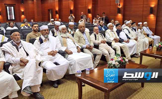 جانب من الحضور بقاعة المجاهد بالمركز الليبي للمحفوظات. (موقع المركز على فيسبوك)