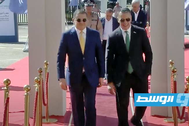 الدبيبة يشهد افتتاح مشاريع جديدة في مصراتة، 1 نوفمبر 2025. (لقطة مثبتة من فيديو: حكومتنا)