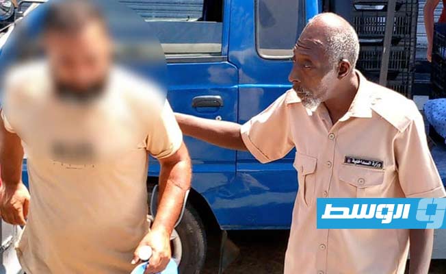 جانب من حملة ضبط المتسولين في طرابلس، 4 أغسطس 2023 (مديرية أمن طرابلس)