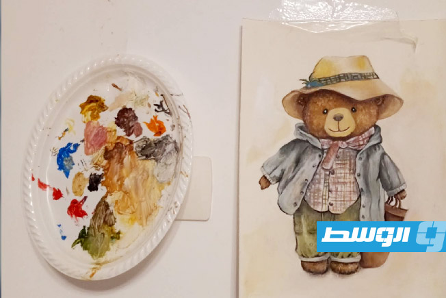 لوحة للفنانة الليبية مودة زِقْلِم (فيسبوك)