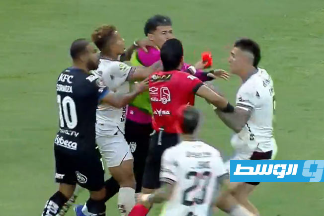 لقطة مثبتة من فيديو إصابة لاعب بالدوري الإكوادوري الأحد 8 مارس 2026 (إكس)