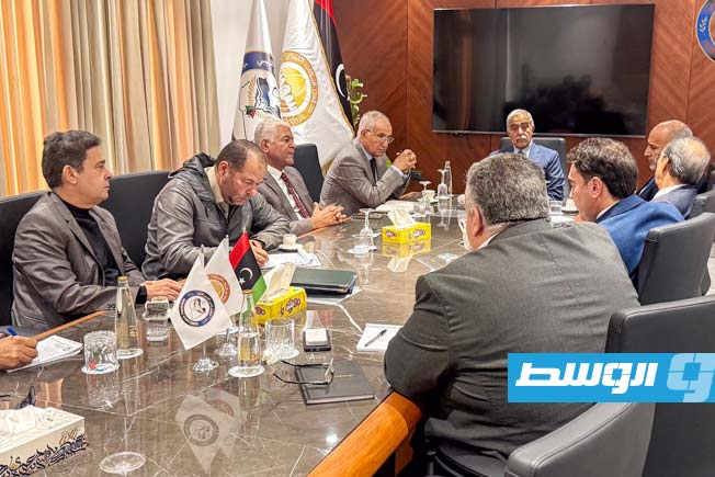 مستشار الأمن القومي المكلف من مجلس النواب الفريق أول عبدالرازق حسين الناظوري يعقد اجتماعًا مع عدد من خبراء الاقتصاد والمال، السبت 29 نوفمبر 2025 (مجلس الأمن القومي)