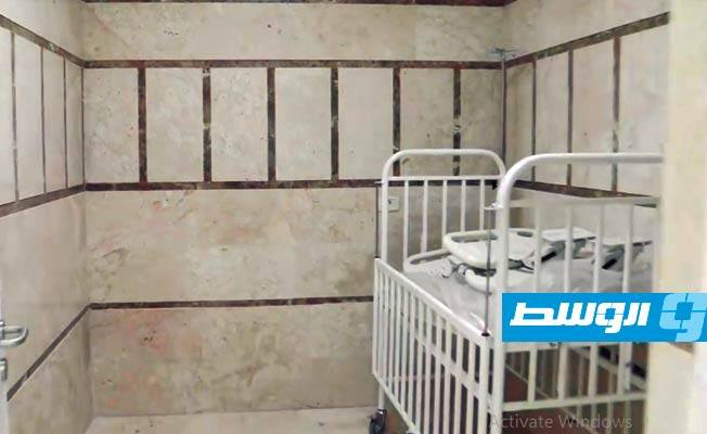 صيانة وتجهيز أقسام مستشفى الهضبة الخضراء في طرابلس، 18 سبتمبر 2020. (صحة الوفاق)