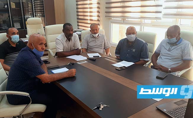 اجتماع ممثلي بلدية غدامس مع بلدية تيلي بارك الأميركية، الأربعاء 29 سبتمبر 2021. (بلدية غدامس)