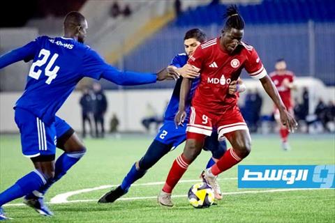 لقطة من مباراة السويحلي والخمس. (أرشيفية: الإنترنت)