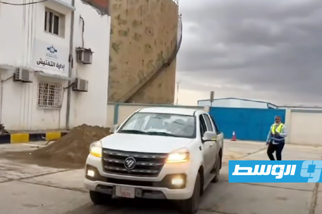 إحدى محطات الوقود بالجنوب الليبي، السبت 4 أكتوبر 2025 (شركة البريقة)