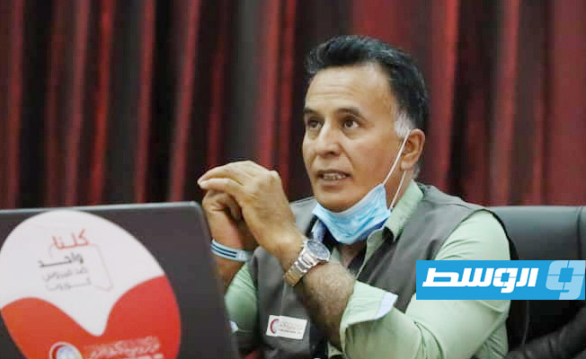 حملة للتوعية بشأن تطعيم «كورونا» في سهل الجفارة والزهراء، 6 مايو 2021. (مركز مكافحة الأمراض)