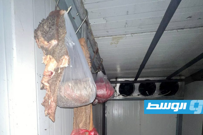 حملة تفتيشية على مجازر وسلخانات جنزور، 25 فبراير 2026. (مركز الرقابة على الأغذية)