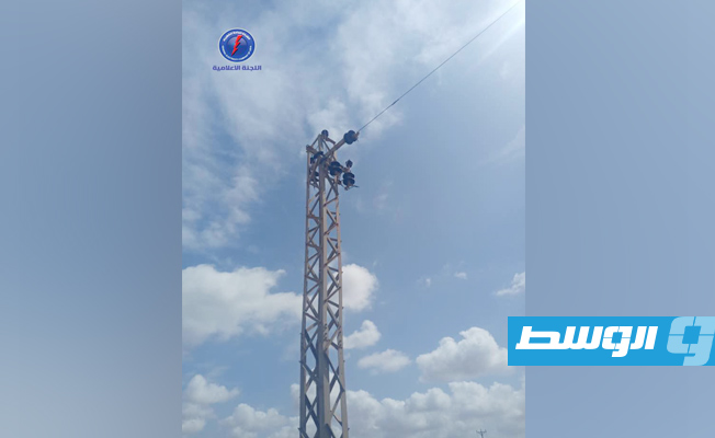 سرقة أسلاك نحاسية تغذي آبار 3 أحياء، 11 مارس 2021. (كهرباء الموقتة)