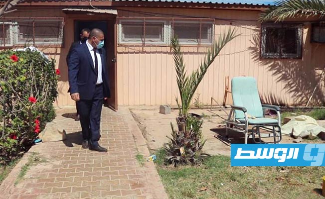 جولة الزناتي بمستشفى علي الرويعي للأمراض النفسية في بنغازي. (وزارة الصحة)