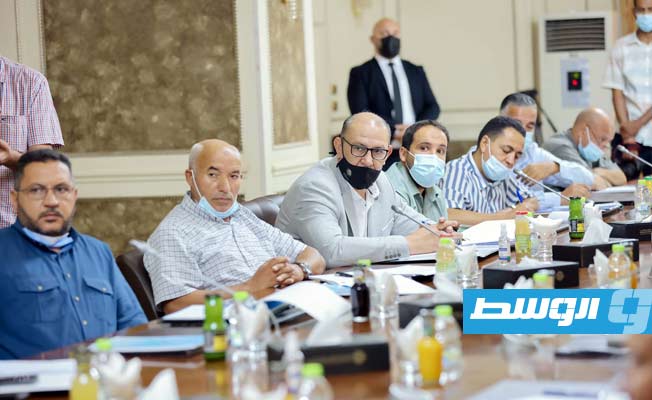 اجتماع الدبيبة مع مسؤولي جهاز تنمية وتطوير المراكز الإدارية، الخميس 19 أغسطس 2021. (حكومة الوحدة الوطنية)