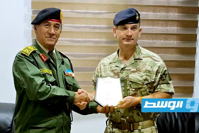 جانب من زيارة وفد بريطاني لقوة مكافحة الإرهاب، 11 مارس 2025 (صفحة قوة مكافحة الإرهاب بموقع فيسبوك)