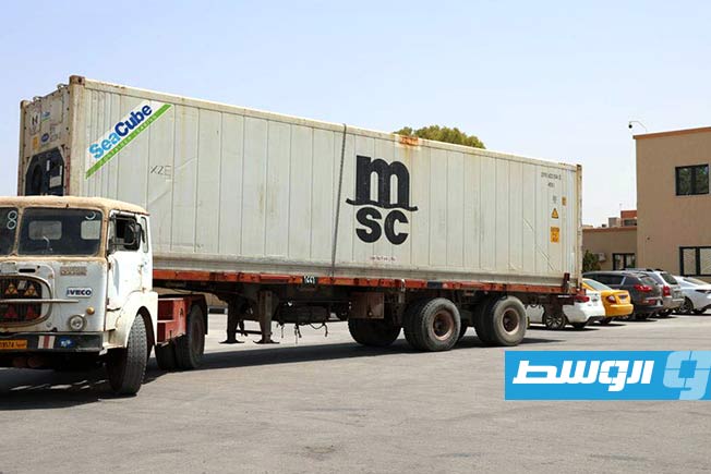 شحنة الأدوية العامة التي وصلت مخازن الإمداد الطبي، الخميس 28 أغسطس 2025. (جهاز الإمداد الطبي)