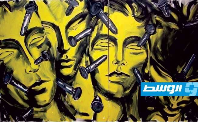 من أعمال الفنان علي المنتصر (بوابة الوسط)