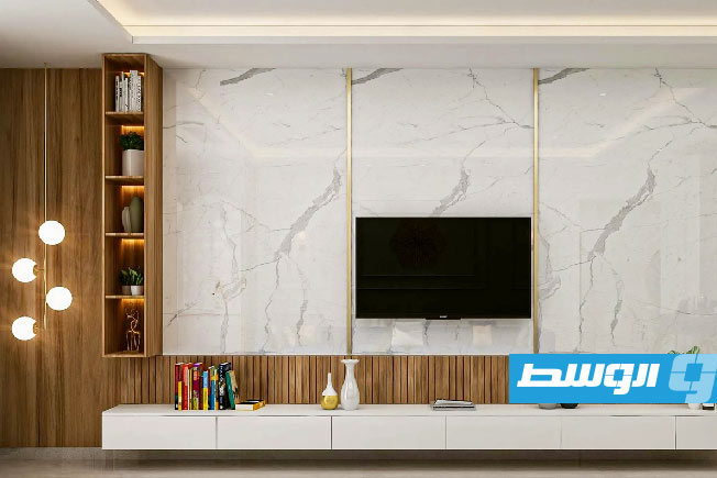 يستخدم بديل الرخام لتنفيذ أفكار عديدة في الديكور والتصميم الداخلي. (الإنترنت)