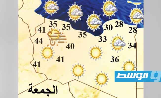 أحوال الطقس اليوم: رطوبة عالية على المناطق الساحلية