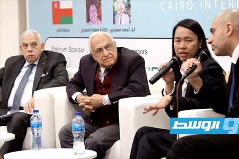 جلسة مستقبل امللكية الفكرية في جناح النيابة العامة بمعرض القاهرة للكتاب، 25 يناير 2025. (الإنترنت)