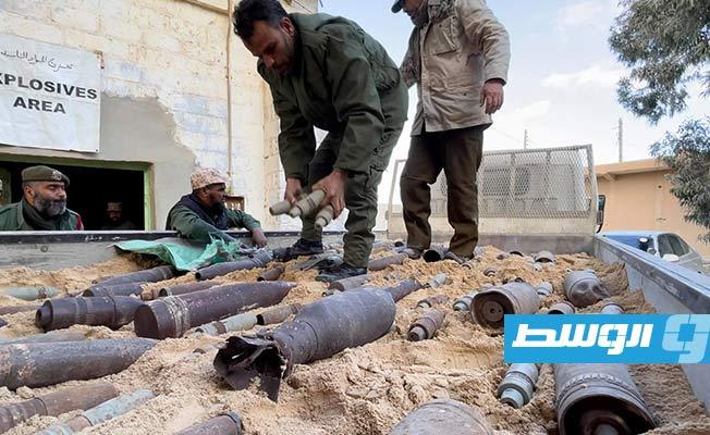«ألغام» و«دانات» و«صواريخ».. القيادة العامة تستعد لإعدام 41 طن مخلفات حروب