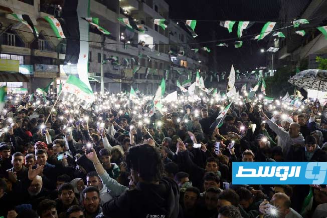 جانب من احتفال أهالي مدينة بانياس في طرطوس بذكرى التحرير، سوريا. 7 ديسمبر 2025. (سانا)