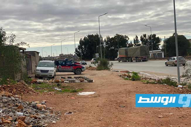 من أعمال إزالة العشوائيات في منطقة بنينا وضواحي بنغازي، 29 ديسمبر 2024. (جهاز البحث الجنائي)