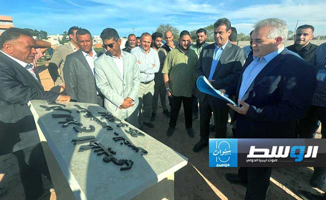 جانب من وضع حجر الأساس لمستشفى الحوادث والجراحات الخمس، الأربعاء 25 سبتمبر 2024 (وزارة الصحة)
