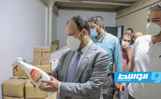 من جولة وزير الصحة علي الزناتي في ترهونة وجنزور، 1 أغسطس 2021. (وزارة الصحة)