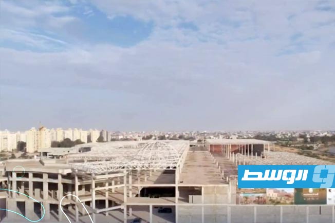 موقع إنشاء «مول زمرد» بطريق المطار، الأربعاء 5 مارس 2025 (منصة حكومتنا)