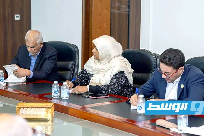 من اجتماع لرئاسة مكتب المجلس الأعلى للدولة مع لجنة المناصب السيادية، الأربعاء 24 سبتمبر 2025 (المكتب الإعلامي للمجلس الأعلى للدولة)