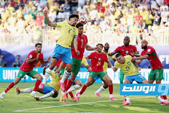 لقطة من مباراة المغرب والبرازيل يونيو 2026. (انترنت)
