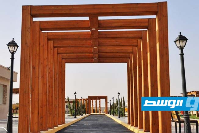 متنزه عائلي جديد في بني وليد، الإثنين 9 يونيو 2025 (منصة حكومتنا)