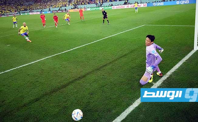 ركلة جزاء المهاجم البرازيلي نيمار أمام المنتخب الكوري في كأس العالم، 5 ديسمبر 2022. (الإنترنت)