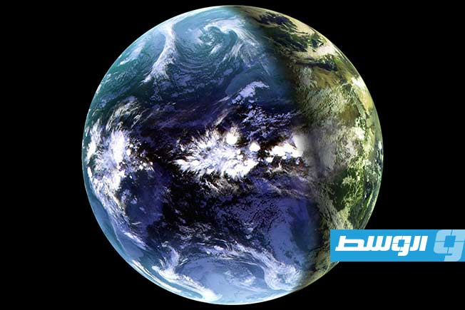 صورة لكوكب الأرض من الفضاء، نشرتها مؤسسة «روسكوزموس» الروسية في 220 أبريل 2026. (إكس)