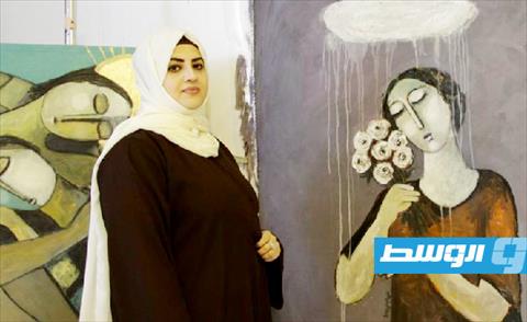 الفنانة تغريد البقشي عاشقة اللون الأبيض