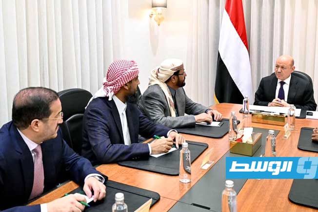 اجتماع مجلس القيادة الرئاسي اليمني برئاسة رشاد محمد العليمي، 15 يناير 2026. (صفحة المجلس على فيسبوك)