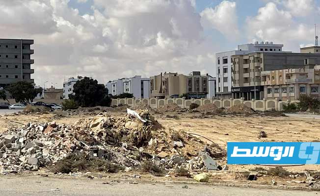 أعمال صيانة بمعهد النفط ليكون المبنى الإداري فيه مقرًا لبلدية طبرق، 14 أكتوبر 2023 (المجلس التسييري طبرق)