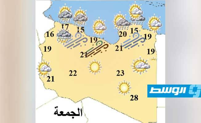 أحوال الطقس اليوم: أجواء متقلبة شمالا مع رياح باردة