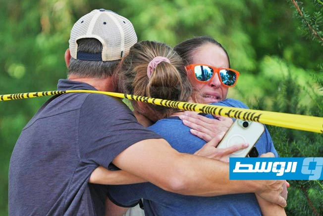 هلع بين أولياء الأمور وأطفالهم بحادث مدرسة ولاية مينيسوتا الأميركية، 27 أغسطس 2025. (الإنترنت)
