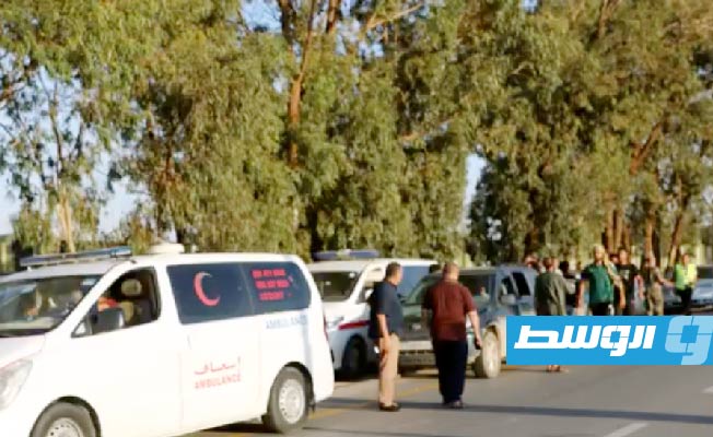 شحنة مساعدات مقدمة من بلدية الأصابعة في طريقها إلى البلديات المتضررة من العاصفة «دانيال»، 12 سبتمبر 2023. (بلدية بنغازي)