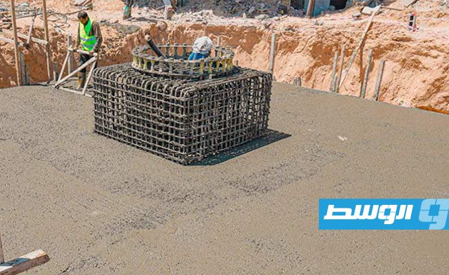 أعمال التطوير والصيانة الجارية في ملعب طرابلس الدولي (الإنترنت: حساب حكومة الوحدة الوطنية على فيسبوك)